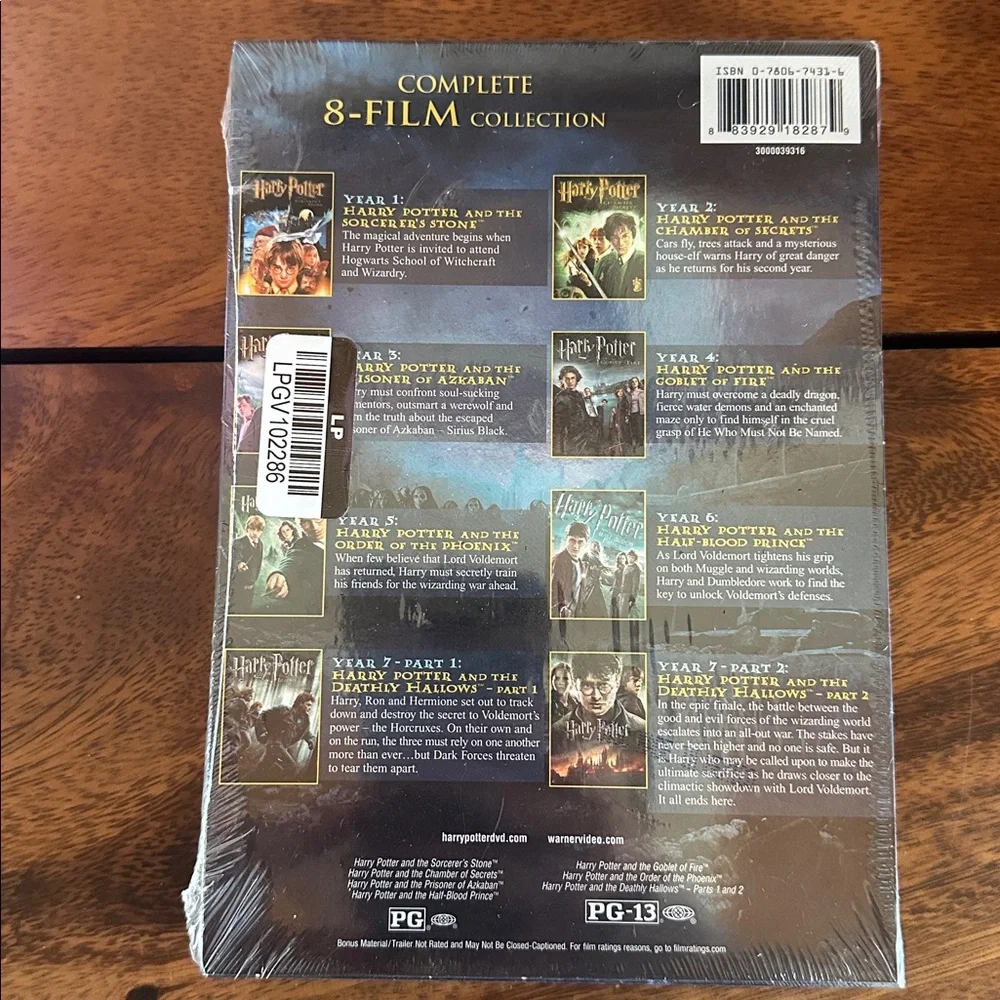 Harry Potter Complete 8-Film Collection DVD Set